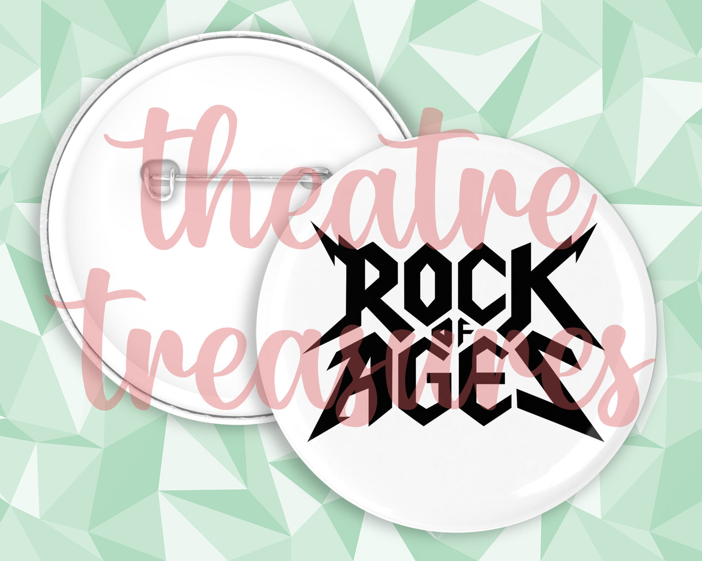 Rock of Ages Badge | Handmade Musical Theatre Gift