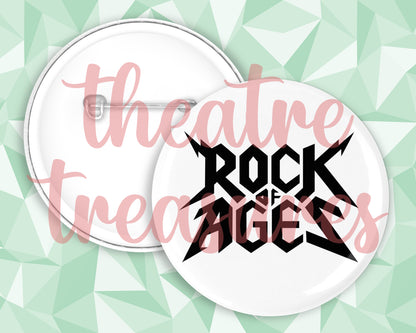 Rock of Ages Badge | Handmade Musical Theatre Gift