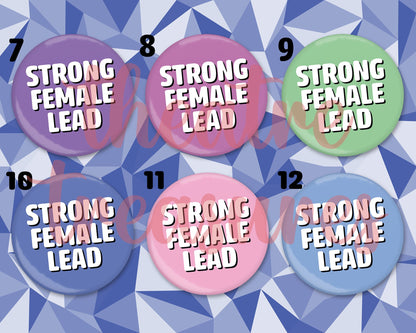 Strong Female Lead Colourful, Badge | Handmade Musical Theatre Gift