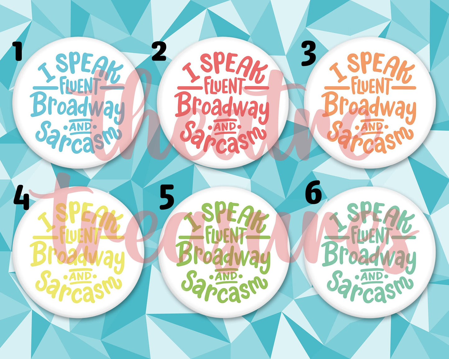 I Speak Fluent Broadway Magnet | Handmade Musical Theatre Gift