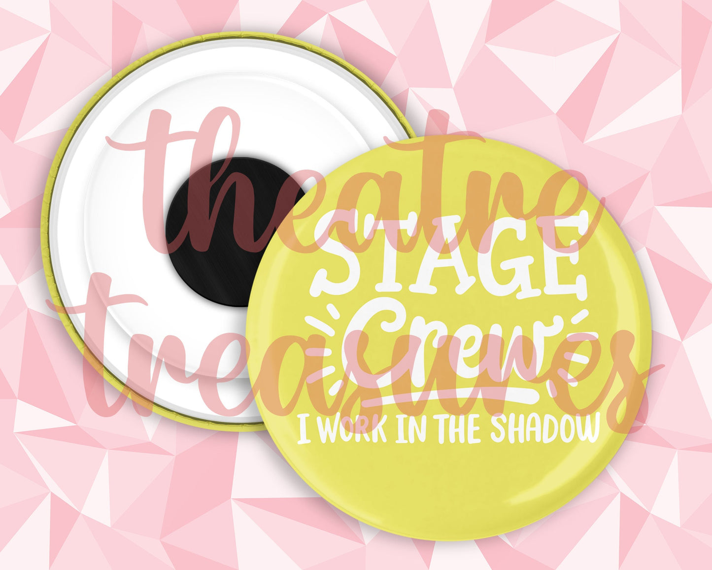 Stage Crew in the Shadow Colourful Magnet | Handmade Musical Theatre Gift