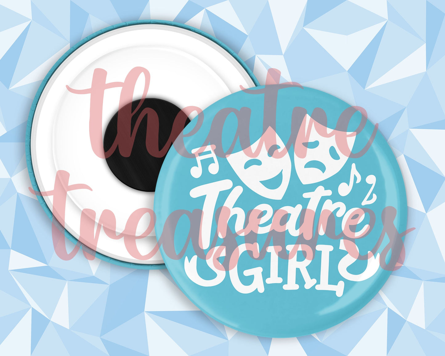 Theatre Girl Colourful Magnet | Handmade Musical Theatre Gift