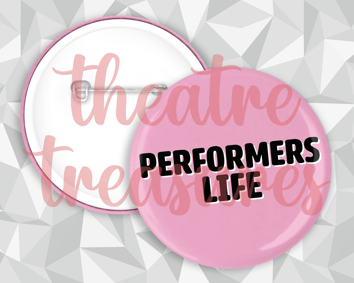 Performers Life Colourful Badge | Handmade Musical Theatre Gift