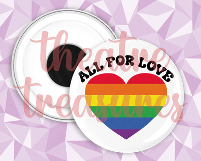 All for Love Magnet | Handmade Pride Gift