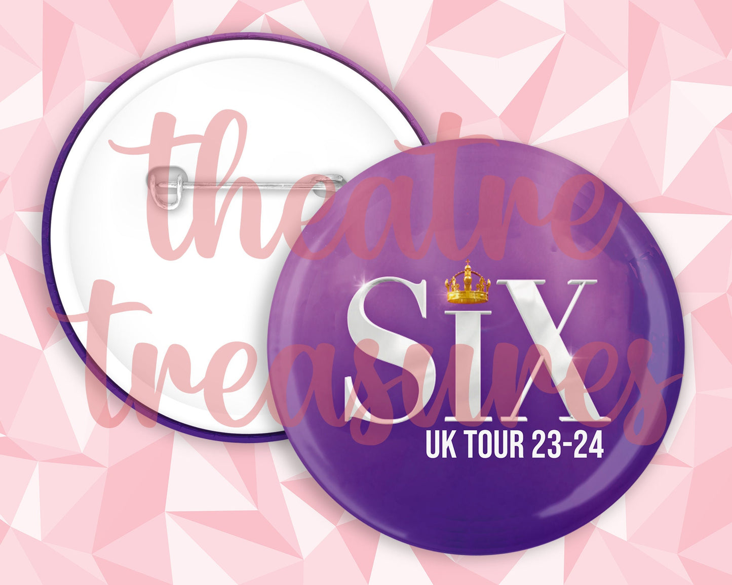 UK TOUR Six Badge | Handmade Musical Theatre Gift