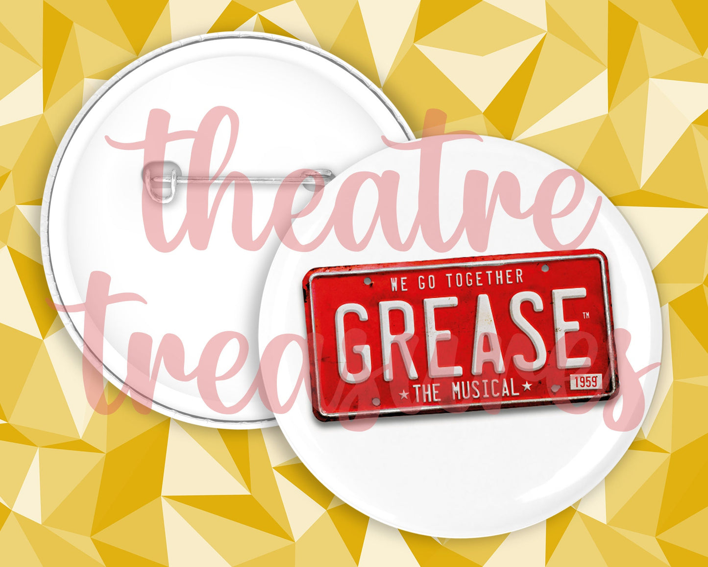 Grease (New Design) Badge | Handmade Musical Theatre Gift
