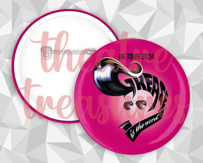 UK Tour Grease Badge | Handmade Musical Theatre Gift