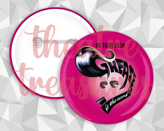 UK Tour Grease Badge | Handmade Musical Theatre Gift