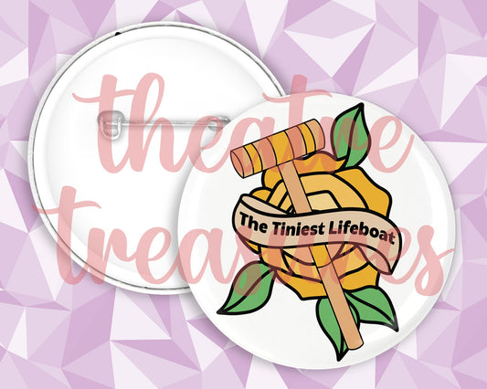 Heather McNamara - The Tiniest Lifeboat, Badge | Handmade Musical Theatre Gift