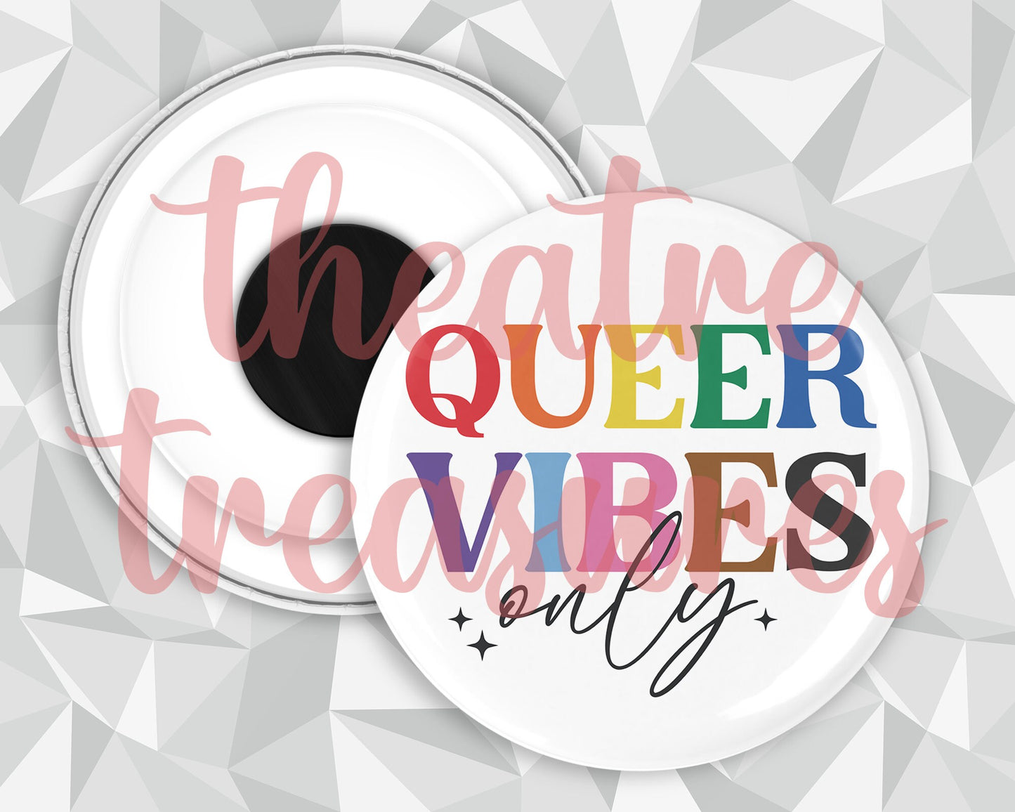 Queer Vibes Only Magnet | Handmade Pride Gift