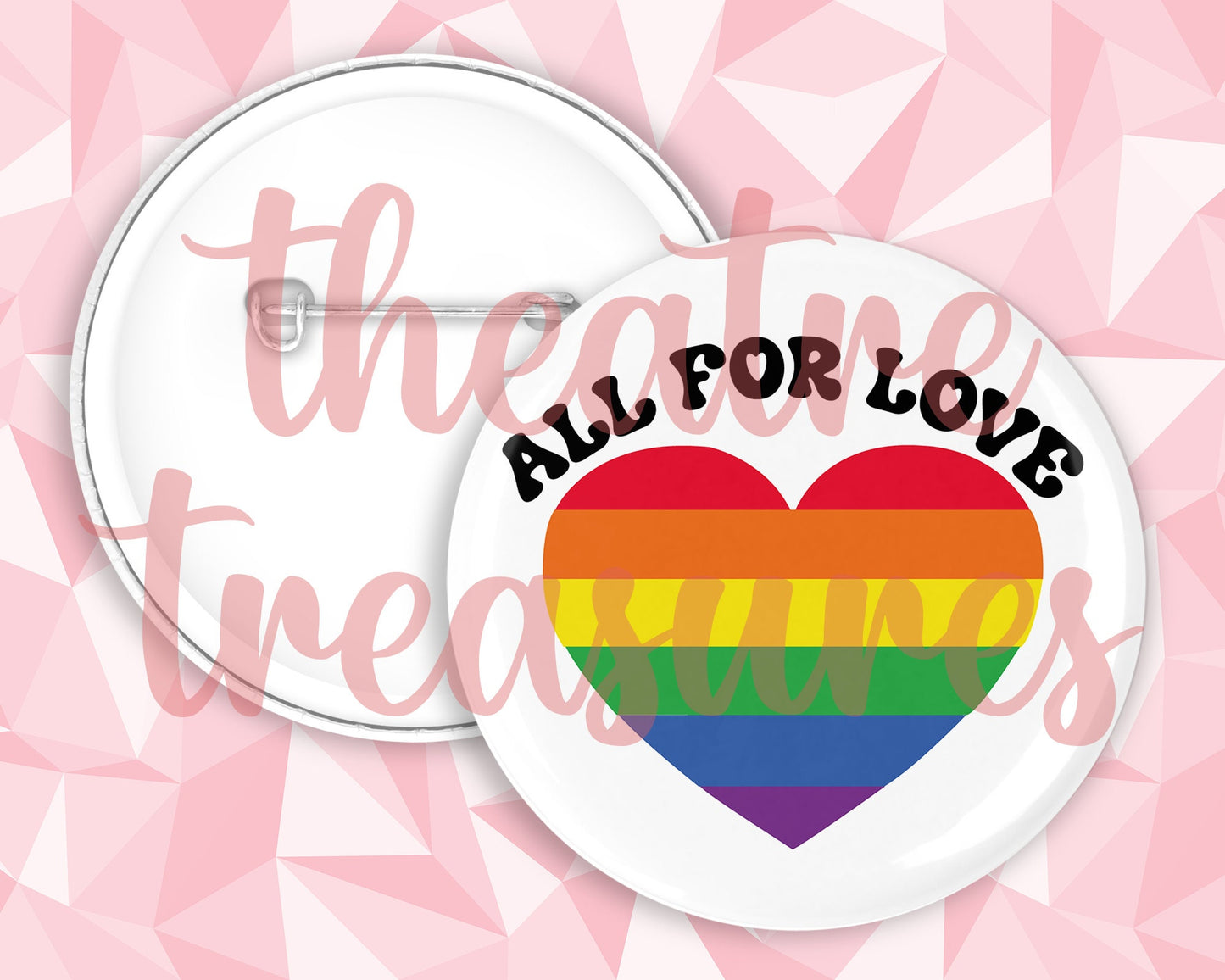 All for Love Badge | Handmade Pride Gift