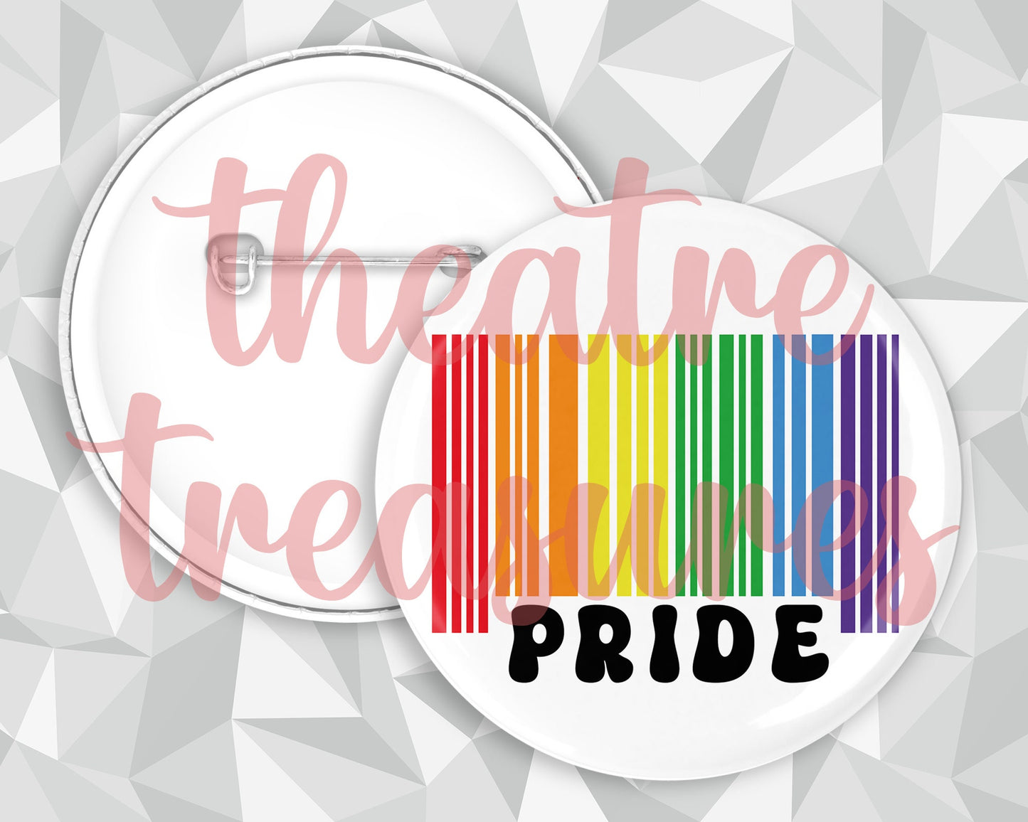 Pride Barcode Badge | Handmade Pride Gift