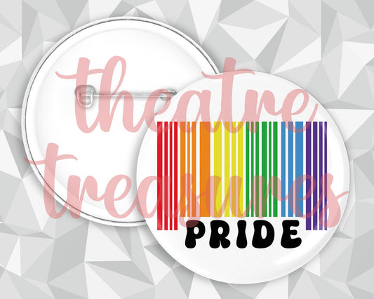 Pride Barcode Badge | Handmade Pride Gift