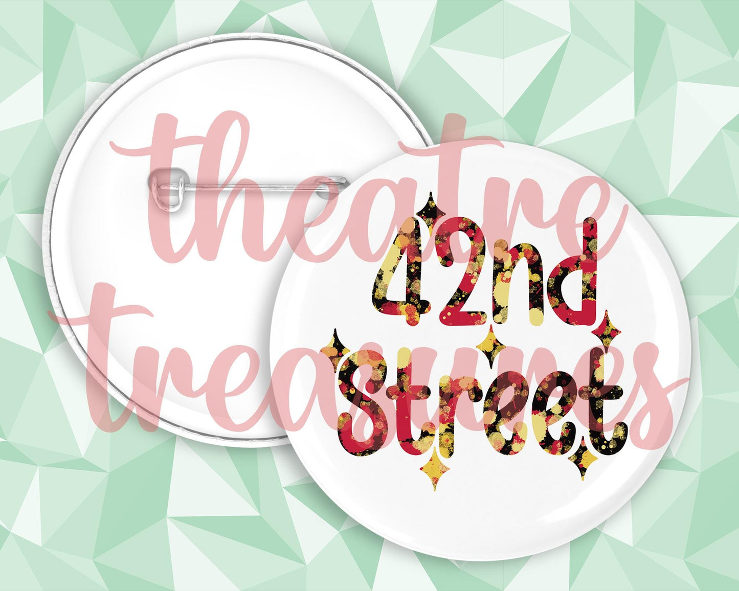 42nd Street Badge | Handmade Musical Theatre Gift