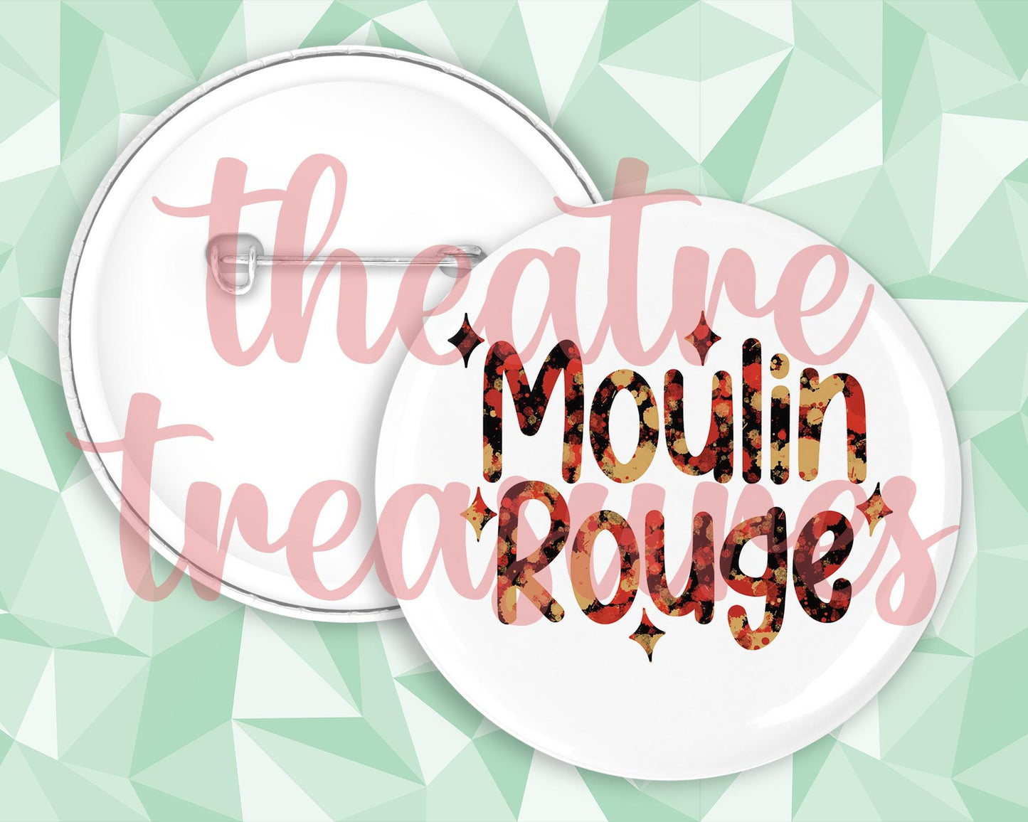 Moulin Rouge Badge | Handmade Musical Theatre Gift