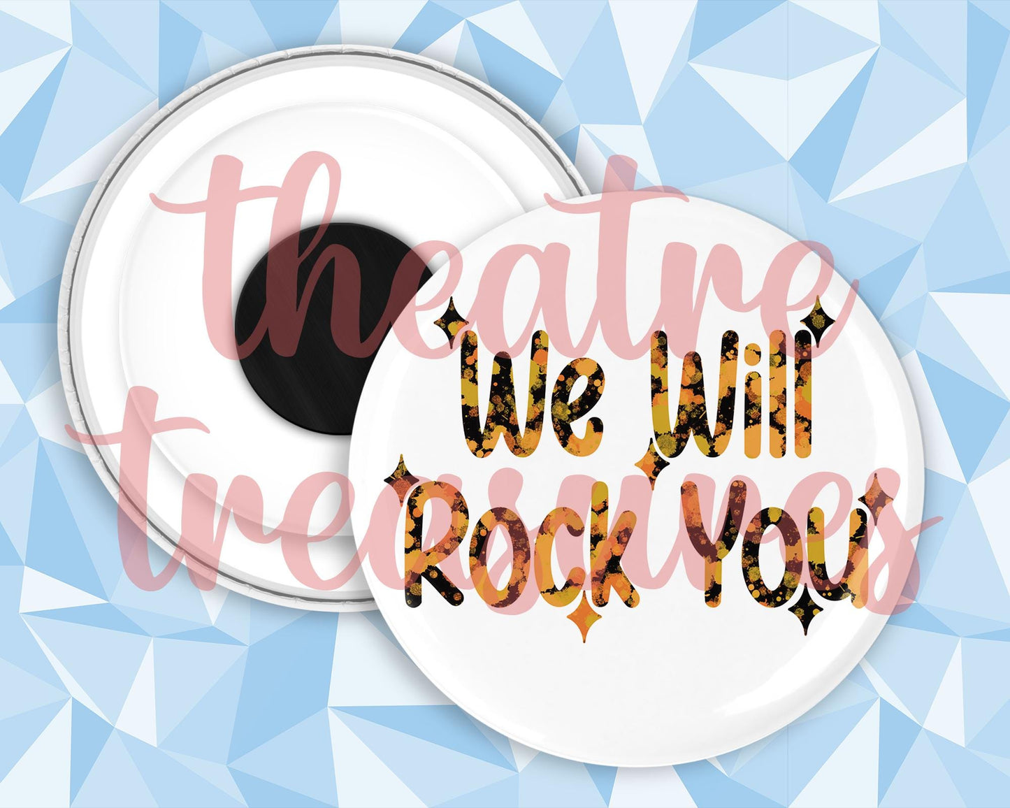 We Will Rock You Magnet | Handmade Musical Theatre Gift