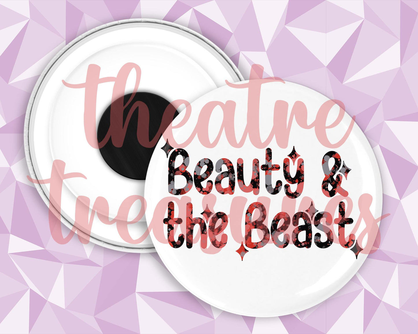 Beauty and The Beast Magnet | Handmade Musical Theatre Gift