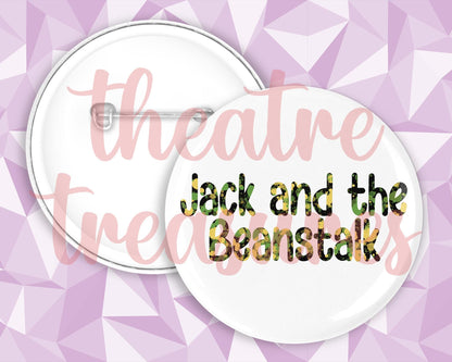 Jack and the Beanstalk Badge | Handmade Panto Musical Theatre Gift