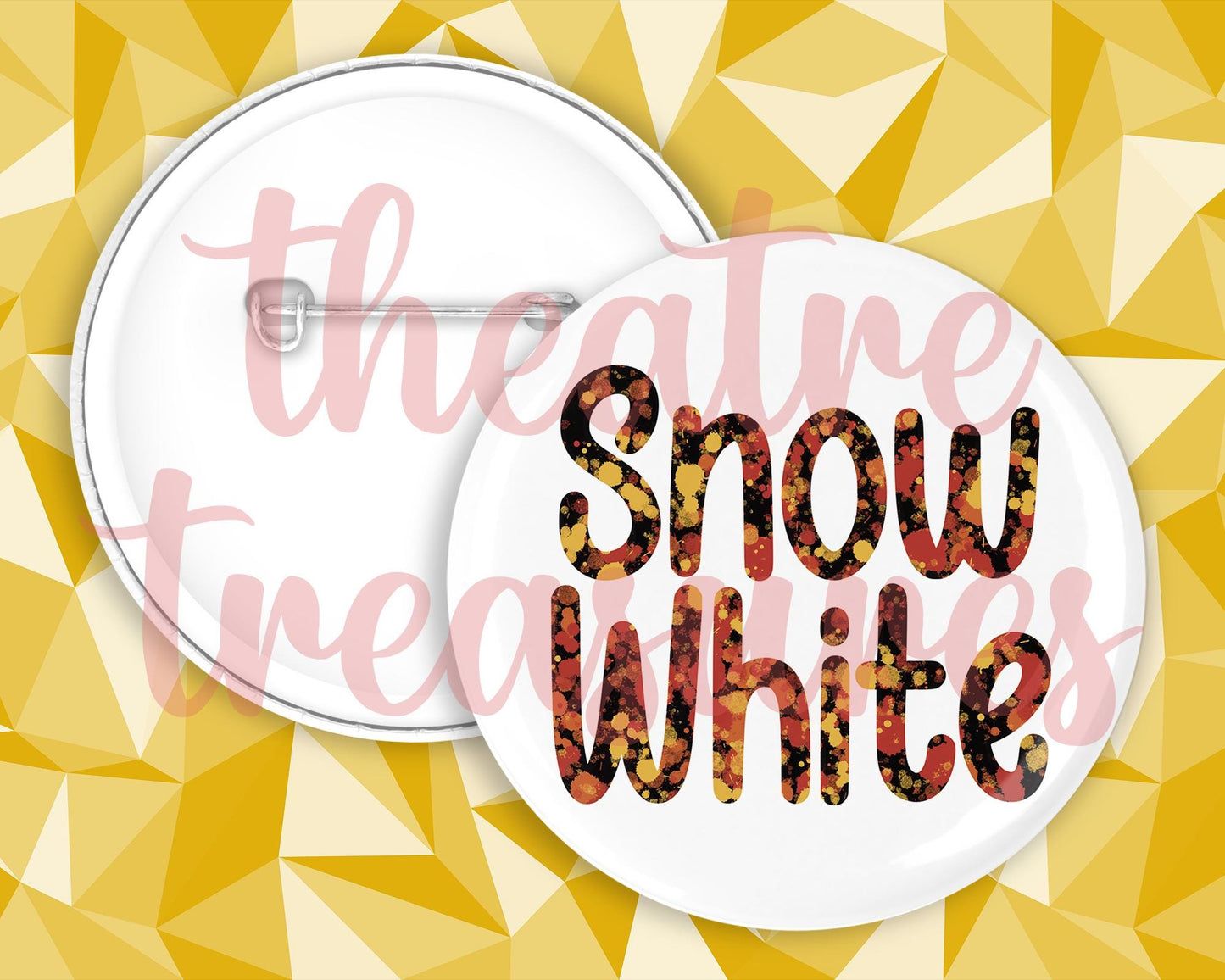 Snow White Badge | Handmade Panto Musical Theatre Gift