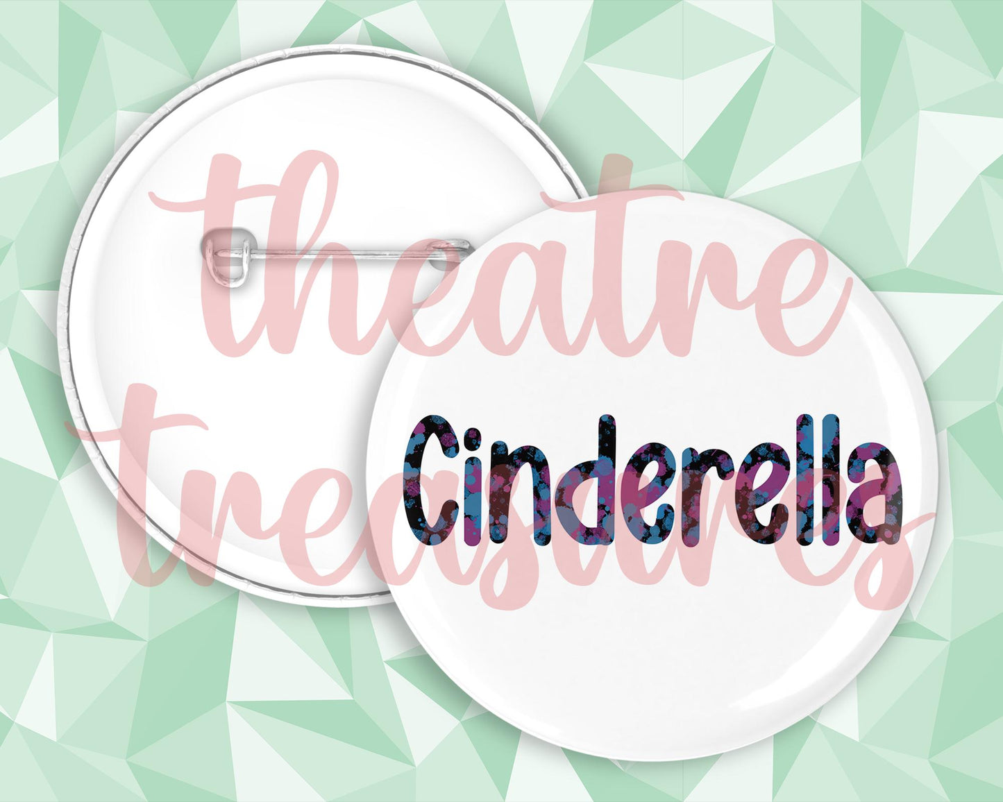 Cinderella Badge | Handmade Panto Musical Theatre Gift