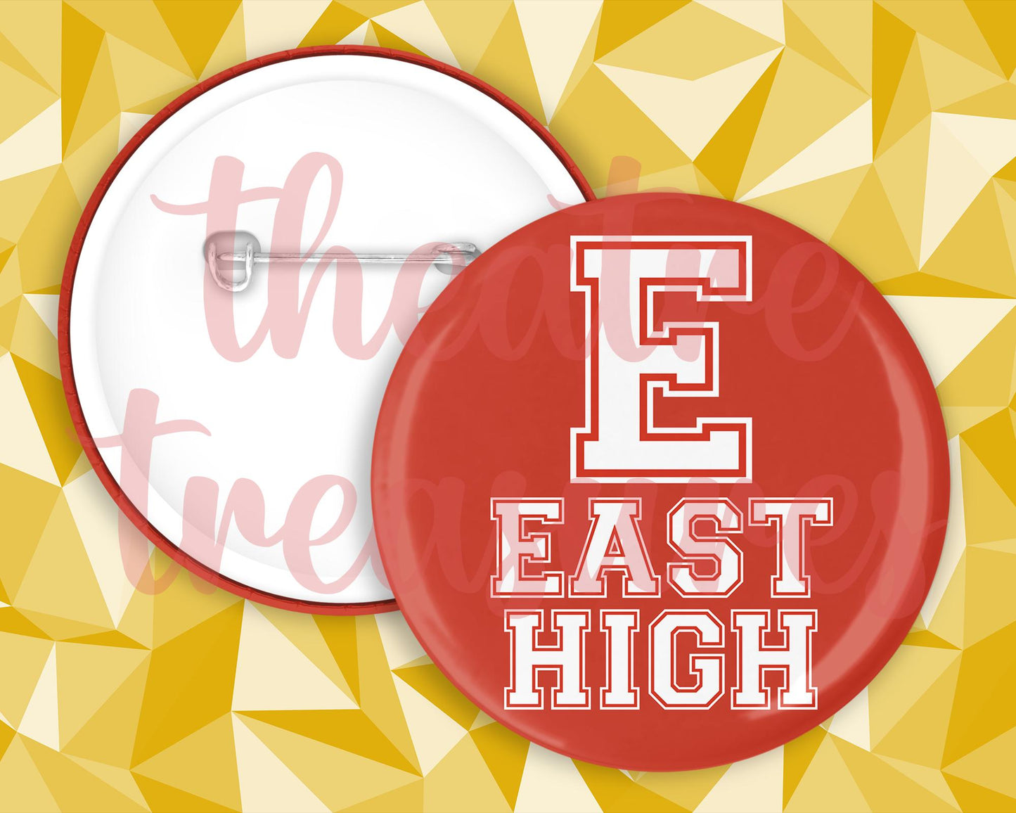 East High Red Badge | Handmade Musical Theatre Gift