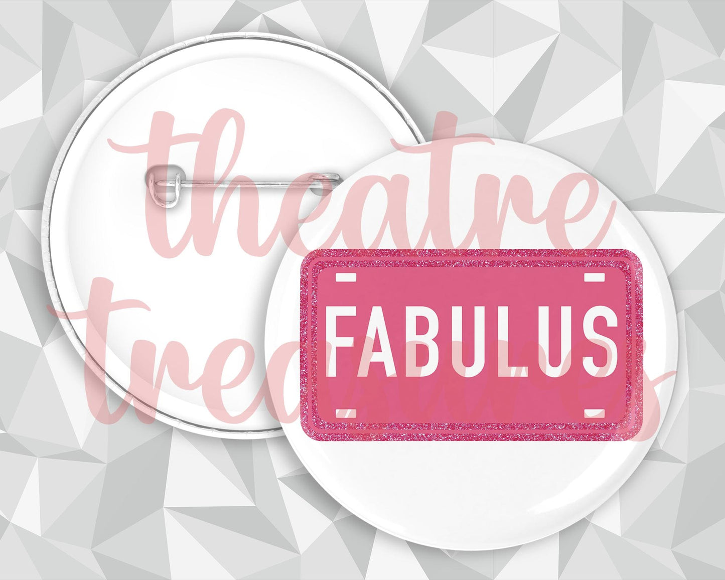 High School Musical, Fabulus Licence Plate, Badge | Handmade Musical Theatre Gift