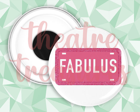 High School Musical, Fabulus Licence Plate, Magnet | Handmade Musical Theatre Gift